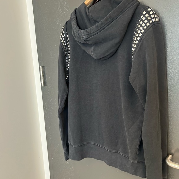 True Religion L unisex Black Studded Hoodie vintage Y2K faded and worn Y2K - Picture 6 of 14